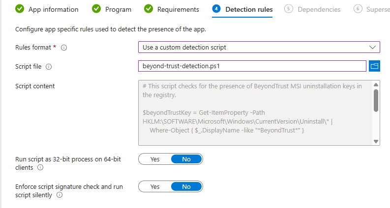 Beyond Trust detection script